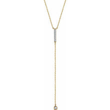 Load image into Gallery viewer, Diamond Lariat Necklace
