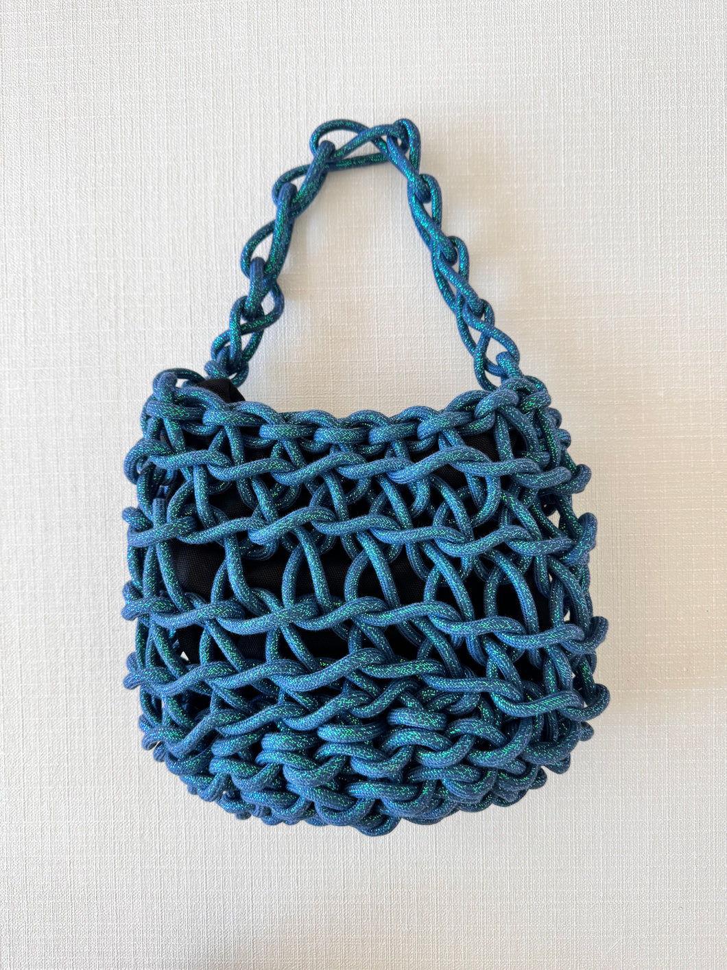 Tina Bag in Blue Lurex