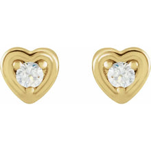 Load image into Gallery viewer, Diamond Heart Earrings
